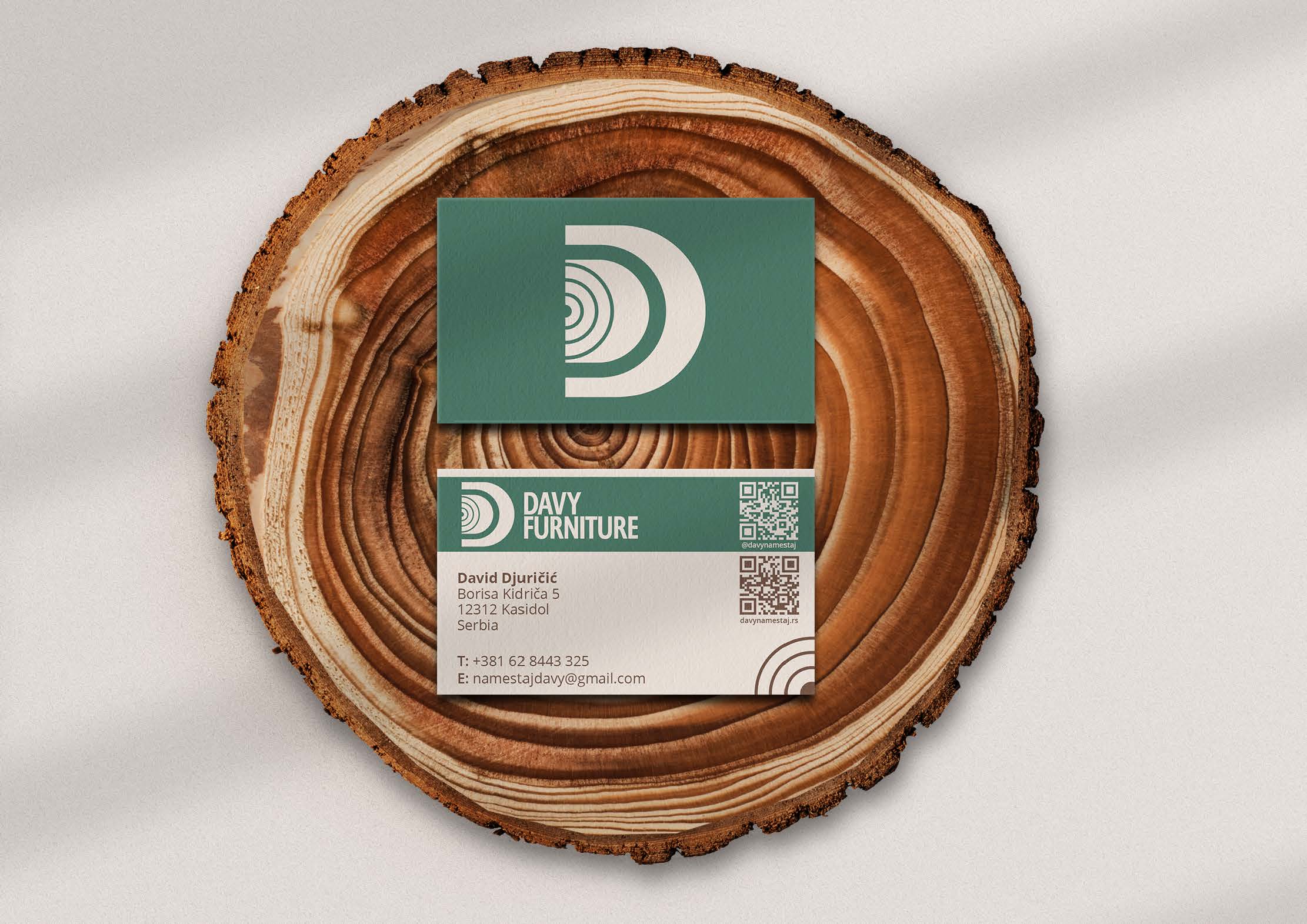 Davy Furniture — Visitenkarten